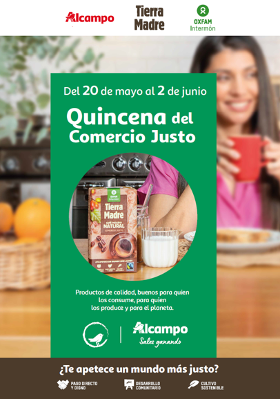 Alcampo y Oxfam Intermón refuerzan su alianza en la 23ª Quincena de Comercio Justo