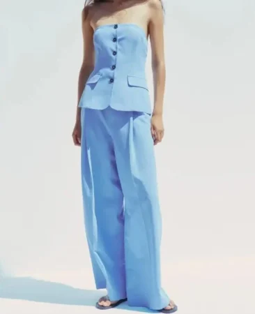 Conjunto con top chaleco palabra de honor