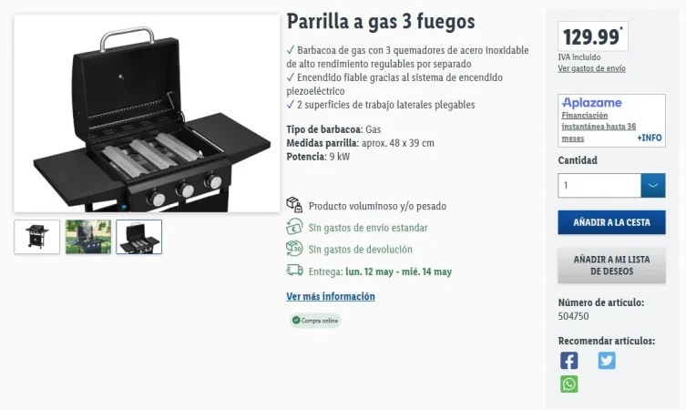 Lidl se adelanta al buen tiempo con este electrodoméstico perfecto para hacer barbacoas al aire libre 94 Merca2.es Facilidad de uso y seguridad