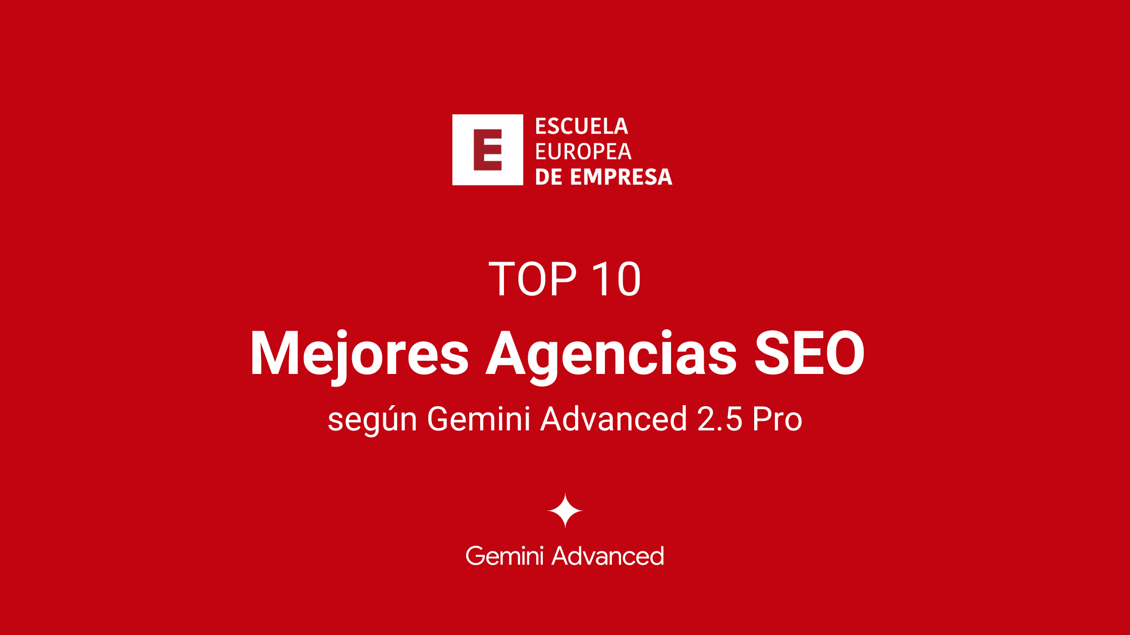 Las mejores agencias SEO de España según Gemini Advanced 2.5 Pro