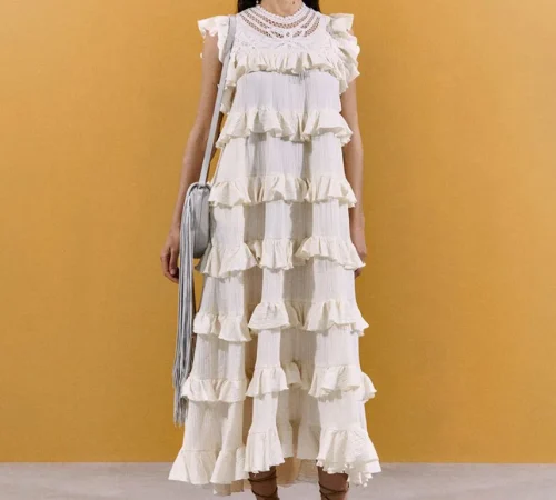 3. Vestido con volantes – 69,99 €