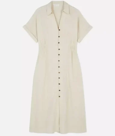 7. Vestido camisero midi – 22€