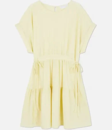 Vestido corto vainilla