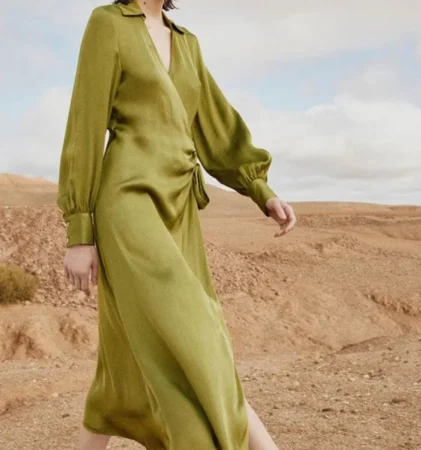 Vestido camisero tipo pareo: versatilidad garantizada