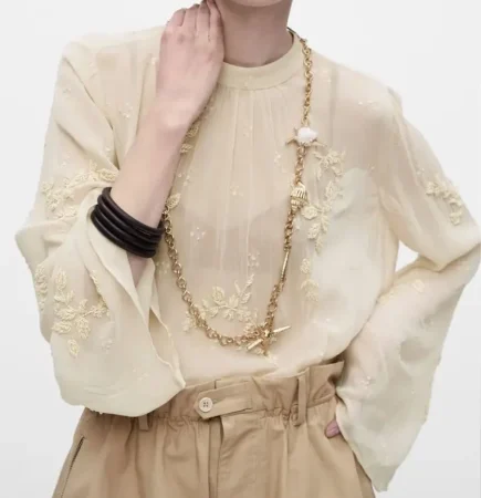 1 Blusa con diamantes de imitación (€ 59.95)