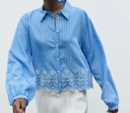 6 Camisa de estampado de rayas (€ 25.95)