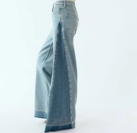 3. Vaqueros de pernera ancha: un básico reinventado