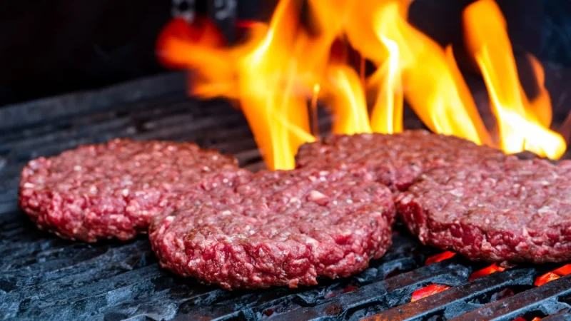 carne de res en la parrilla de la llama de la barbacoa Merca2.es