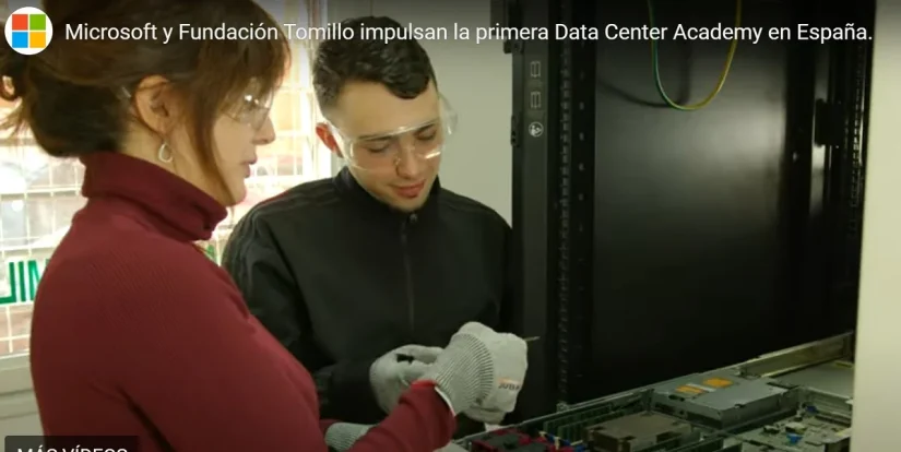 Microsoft y Fundación Tomillo forman en Usera a jóvenes en FP para centros de datos 1 Merca2.es Microsoft y Fundación Tomillo forman en Usera a jóvenes en FP para centros de datos