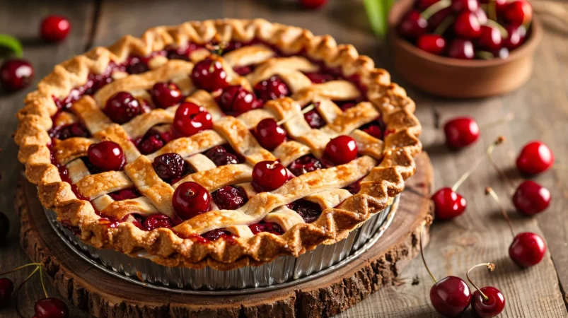 un pastel con cerezas en la parte superior Merca2.es