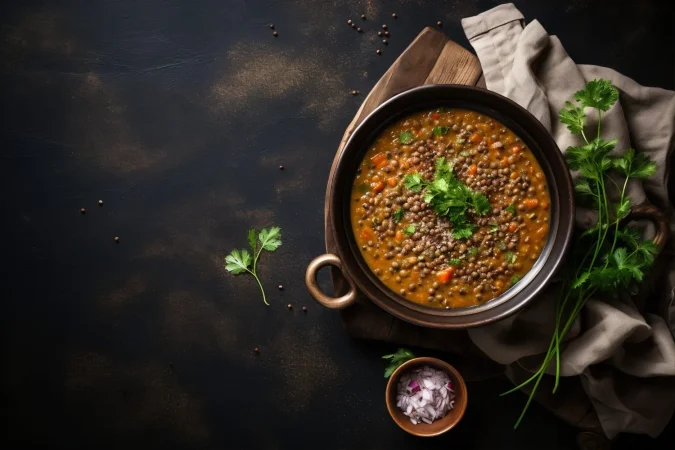 vista superior comida deliciosa en la mesa Merca2.es