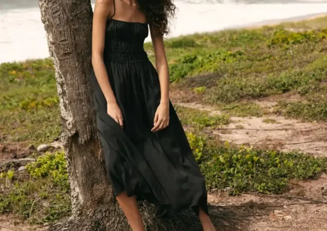 8. Vestido fluido negro - 29,95€