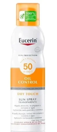 Los mejores fotoprotectores corporales del 2025 9 Merca2.es EUCERIN SUN BODY OIL CONTROL AEROSOL SPRAY FPS 50 Merca2.es