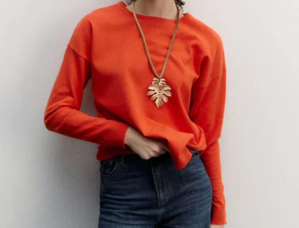 2. Sweater de manga de otoño