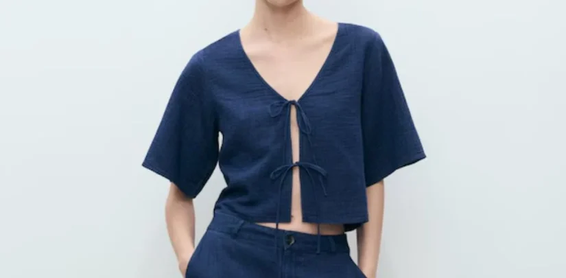 Camisa crop de denim: un clásico renovado