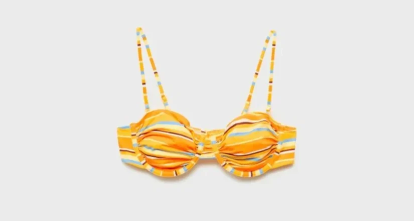 1. Bikini de rayas en colores vitamina: energía pura