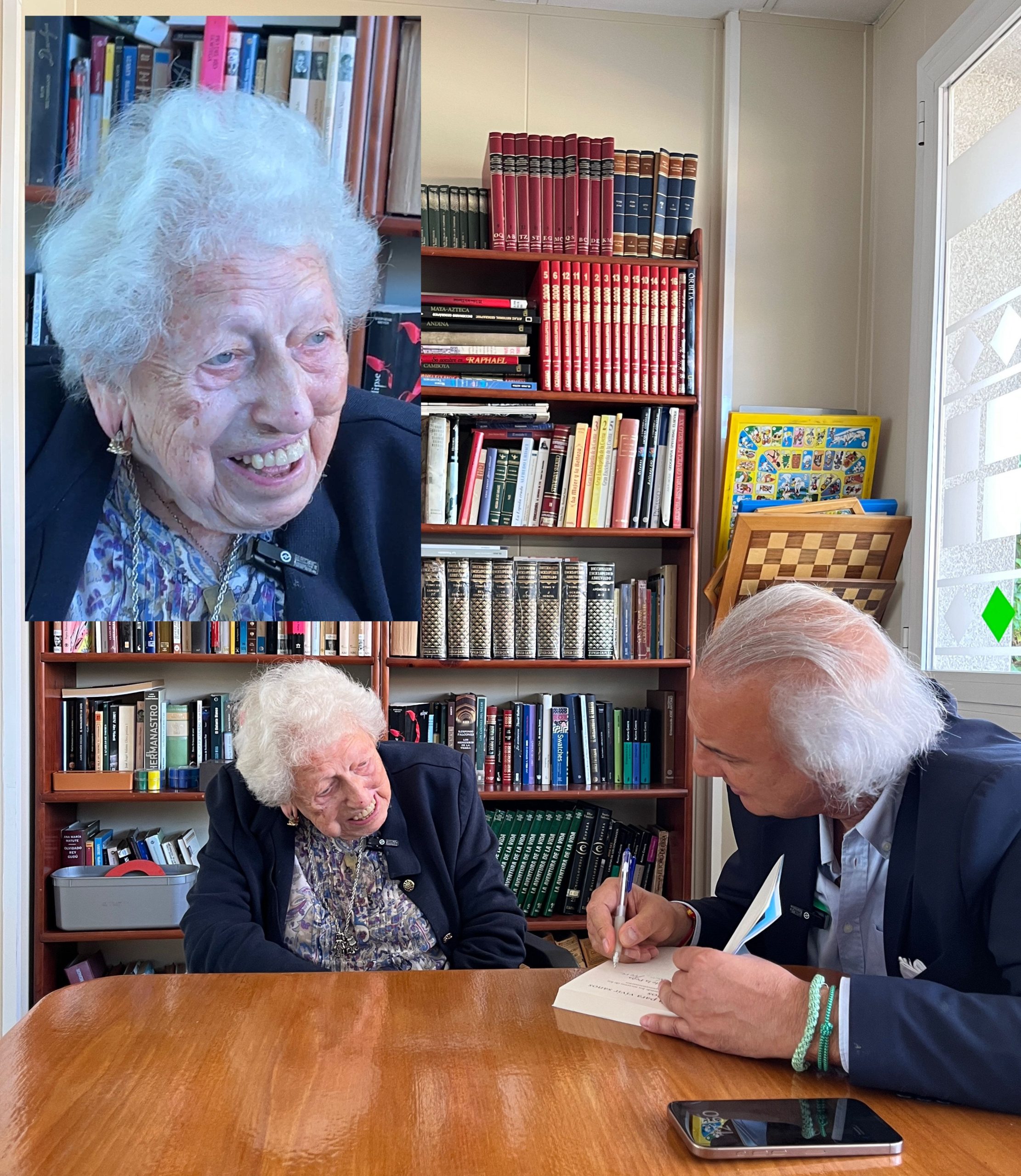 El doctor de la Peña recibe una lección de vida de María Luisa, en el umbral de los 106 años