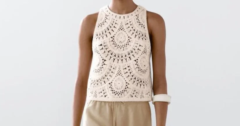 Top blanco de crochet – 40 €