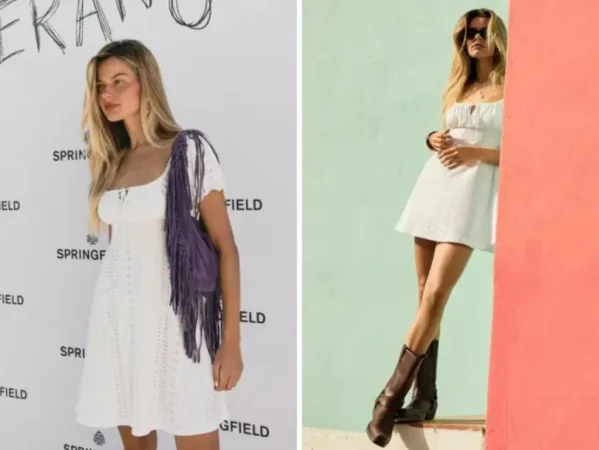 Vestido blanco bordado