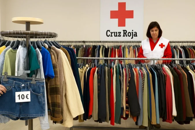 ¿La Cruz Roja está vendiendo ropa donada?