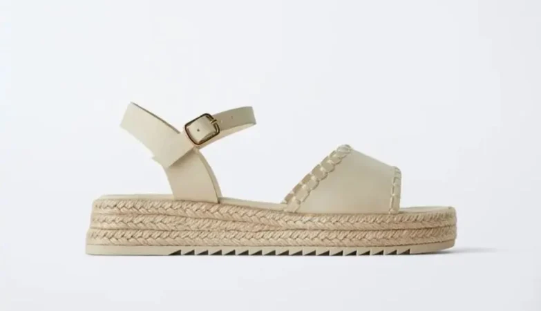 4. Sandalia plataforma con detalle trenzado (25,95 €) – REF: 2649/430/002