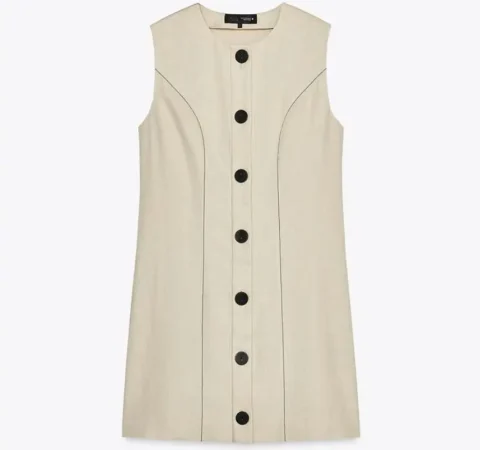 6. Vestido mini con lino: el comodín que no puede faltar