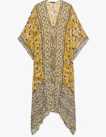 Caftán estampado: bohemia con carácter