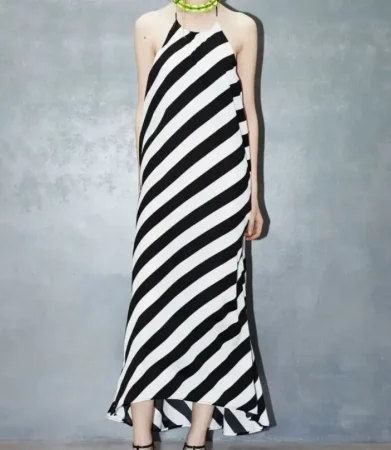 8. Rayas diagonales blanco y negro: geométrico y atemporal de Sfera