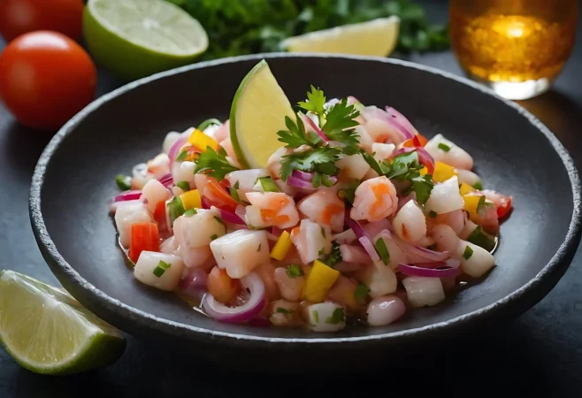 el ceviche es un plato peruano que incluye pescado marinado en jugo de citricos con cebollas cilantro y chiles Merca2.es