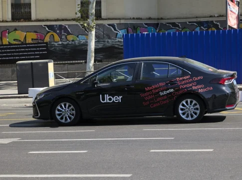 Vehículo de Uber en Madrid. Fuente: Agencias