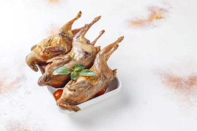 deliciosa codorniz frita con hierbas y tomates cherry 1 Merca2.es