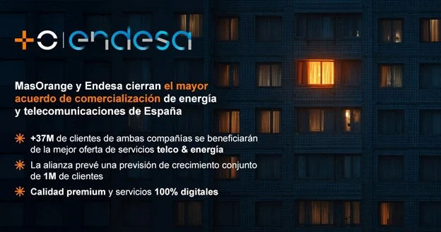 MasOrange y Endesa firman un acuerdo para la comercialización de energía y telecomunicaciones 1 Merca2.es Acuerdo de MasOrange y Endesa