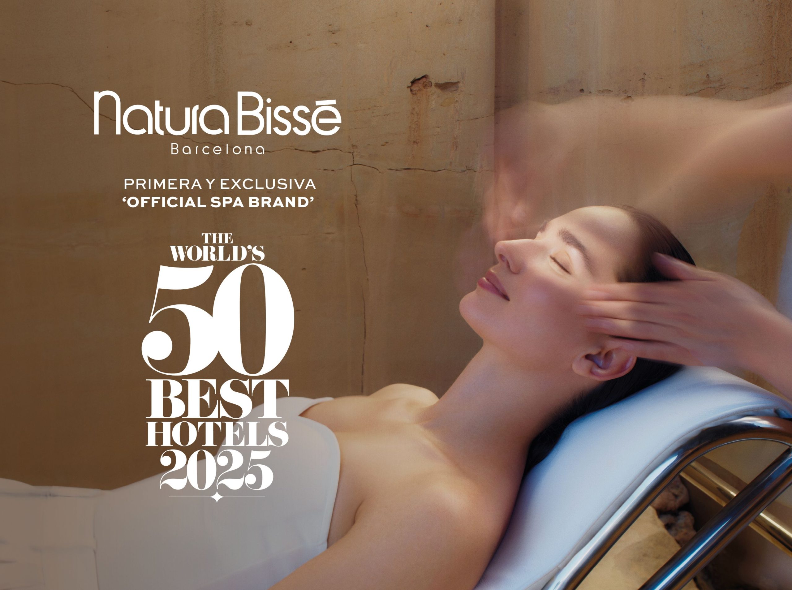 Natura Bissé, 'Official Spa Brand' de los The World's 50 Best Hotels 2025 1 Merca2.es THE WORLDS 50 BEST HOTELS 2025 HORIZONTAL ES scaled Merca2.es