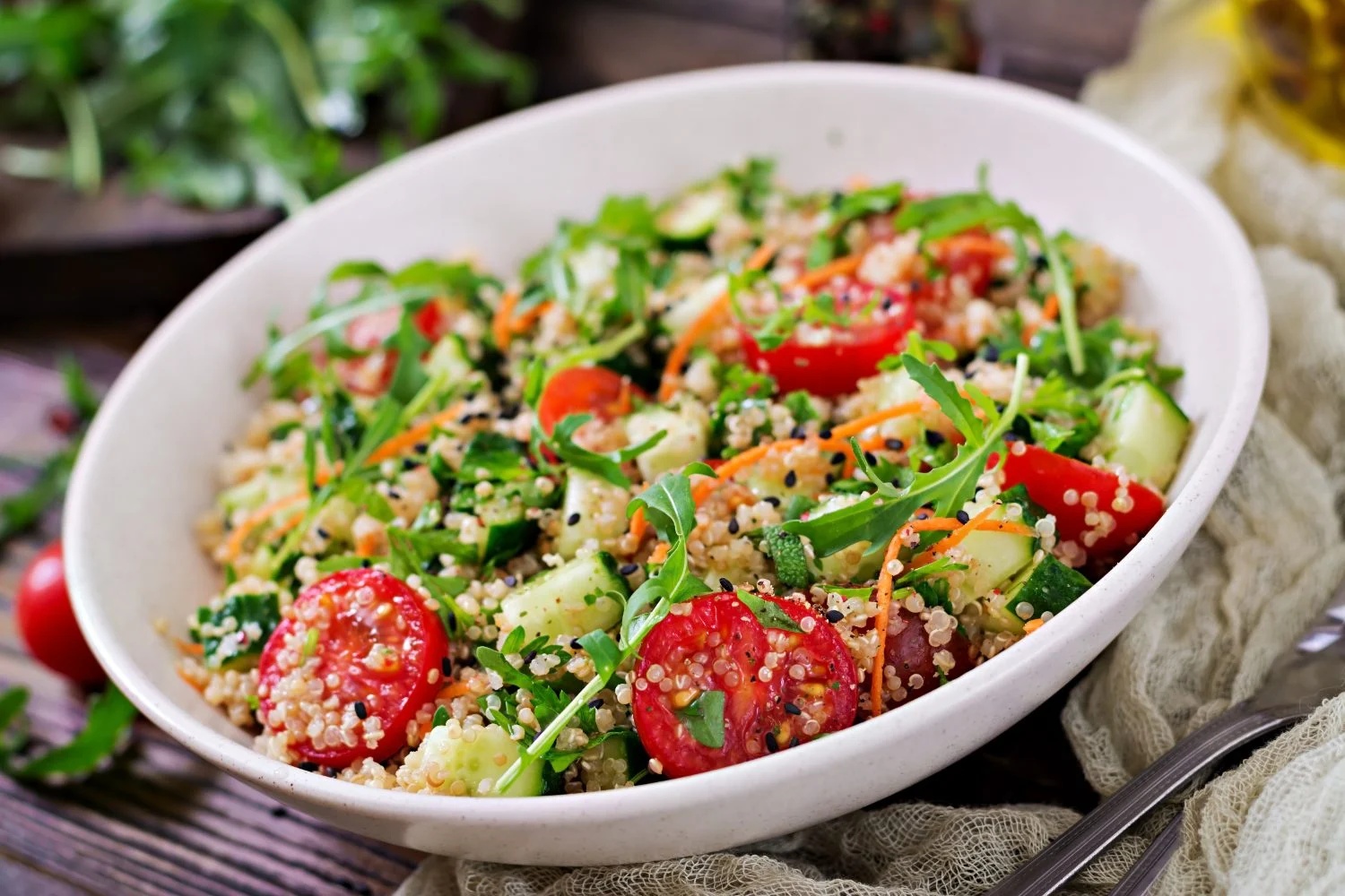 quinoa con verduras