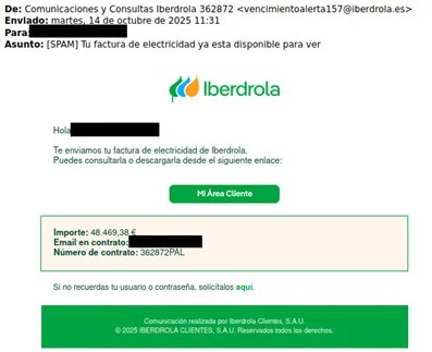 Campaña de suplantación a Movistar, Vodafone e Iberdrola para engañar a sus clientes 1 Merca2.es El fraude mediante phishing representó el 36% de los incidentes detectados en 2024.