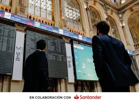 Bolsa de Madrid. Europa Press. Banco Santander Bolsa de Madrid.