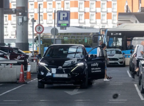 Un vehículo de Cabify, a 31 de julio de 2025, en Madrid (España). Fuente: Agencias