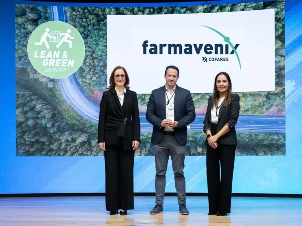 Farmavenix ha recibido el Premio Lean & Green 2025gracias a su Plan de Reducción de Emisiones de CO2. Fuente: Cofares