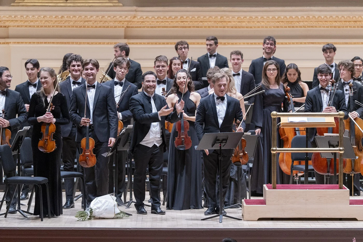 Orquesta de la Escuela Superior de Música Reina Sofía en el Carnegie Hall de Nueva York.