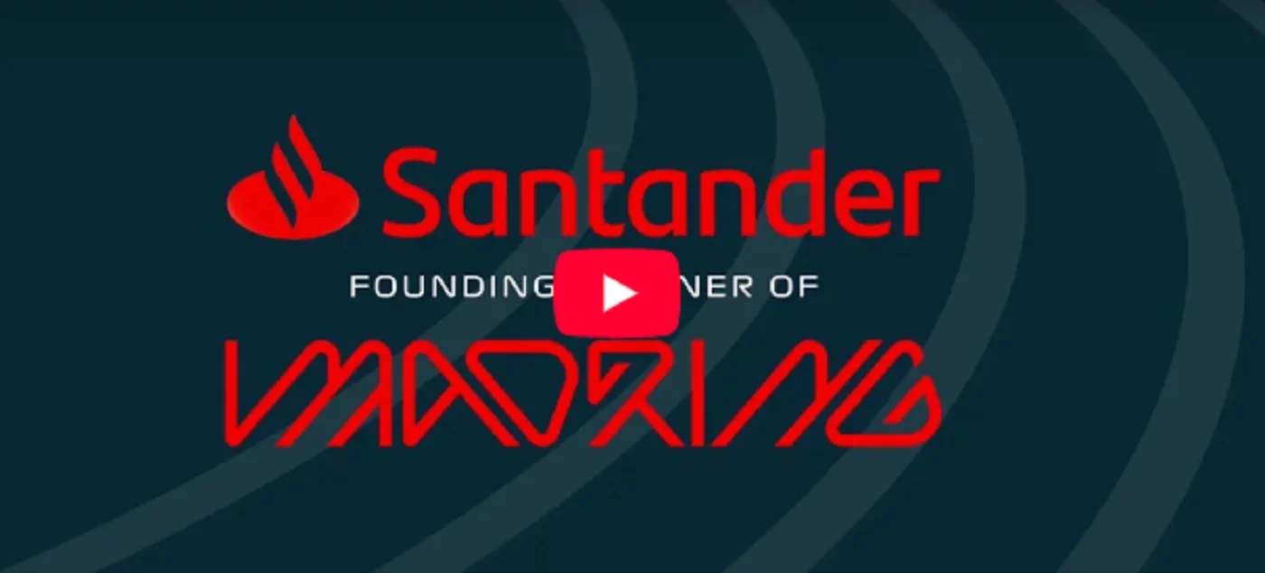 Banco Santander celebra 20 años como patrocinador de la Fórmula 1 coincidiendo con MADRING