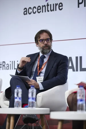 El presidente de Renfe, Álvaro Fernández Heredia, durante el evento Rail Live, en Ifema Madrid. Fuente: Agencias