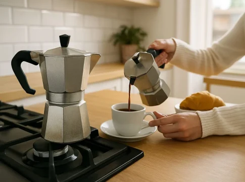 Tu café sabe a quemado y es culpa de tu dedo: el error que cometes al llenar la cafetera italiana Tu café sabe a quemado y es culpa de tu dedo: el error que cometes al llenar la cafetera italiana