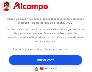 Alcampo chatbot