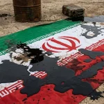 Bandera de Iran manchada de petroleo Fuente Merca2 Merca2
