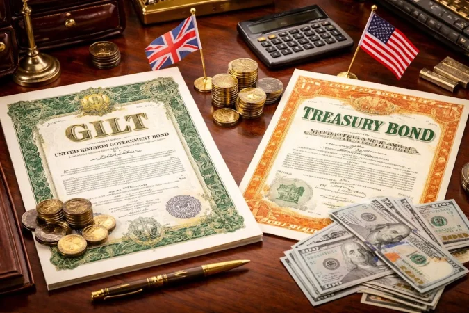 Los bonos del Reino Unido destacan por la ralentización de la inflación y la inminencia de recortes de los tipos de interés. Imagen: Merca2