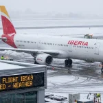 El vuelo retrasado de Iberia. Imagen creada con IA