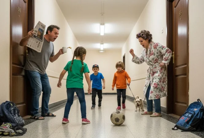Todo empezó con un balón en el pasillo… y acabó en guerra vecinal 1 Merca2.es campo de fútbol
