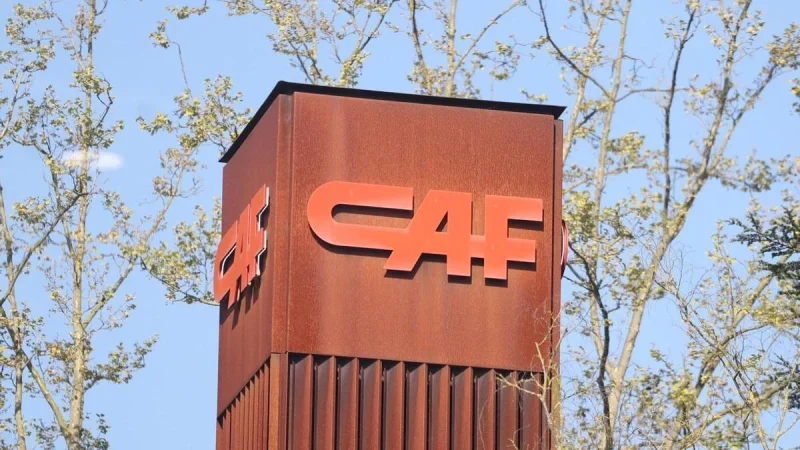 Logo empresarial de CAF. Fuente: Agencias