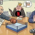 Misión Imposible en el despacho: Paramount no acepta el 'no' de Warner Bros 4 Merca2 Negociaciones de Paramount y Warner. Imagen creada en Gemini