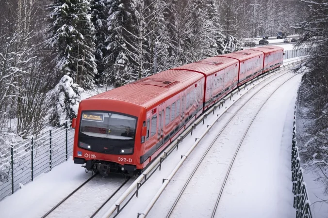 Tren del metro de Helsinki. Cortesía CAF